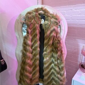 Express Faux Fur Vest